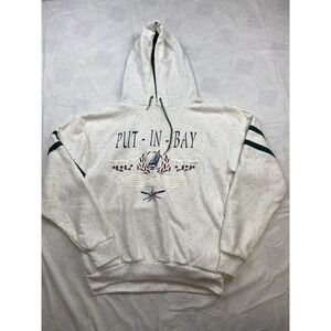 Vintage Put-IN-BAY Ohio Hoodie Sweatshirt Made In USA Size Large